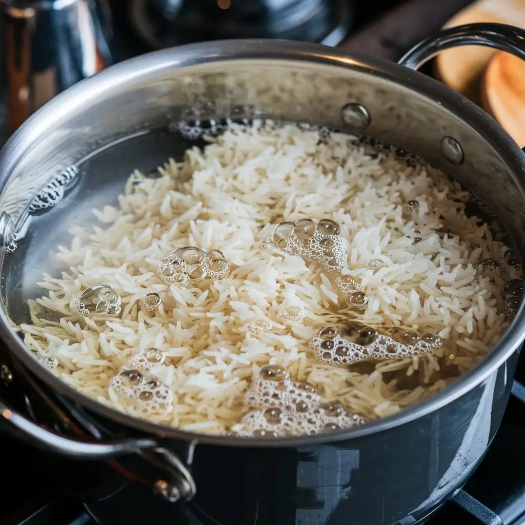 Step 1 Prepare the Rice Chicken Curry