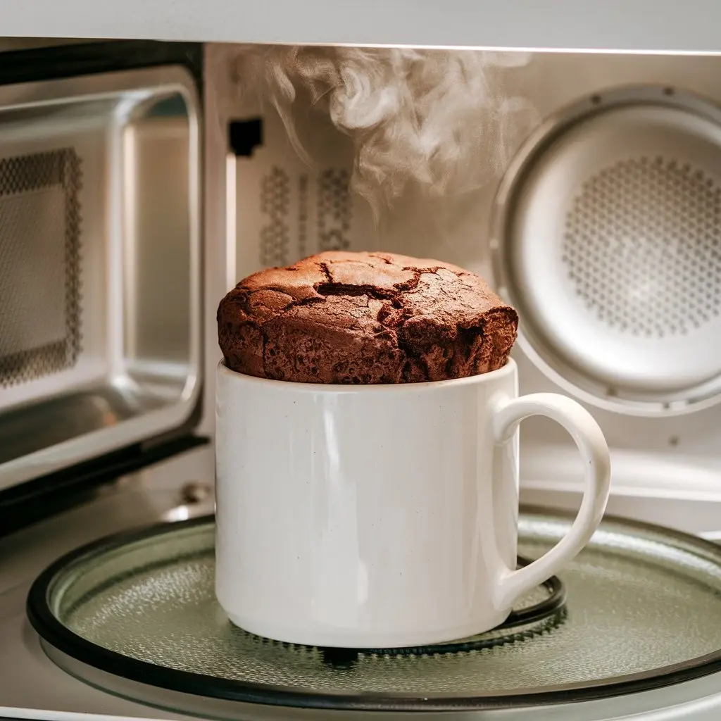 Step 4 Microwave the Cake Chocolate Cake in a Cup