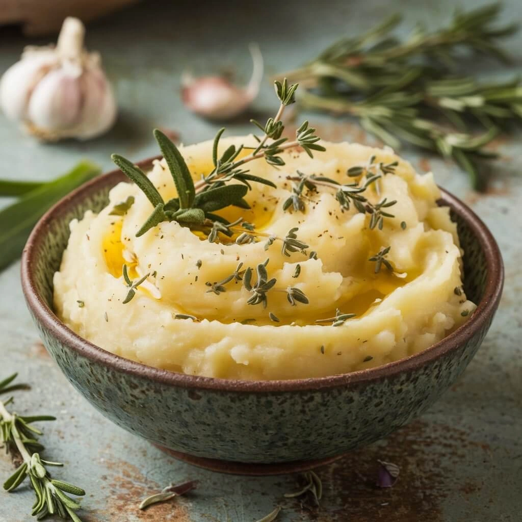 bowl of creamy mashed potatoes withou 1 1 Creamy mashed potatoes without cream